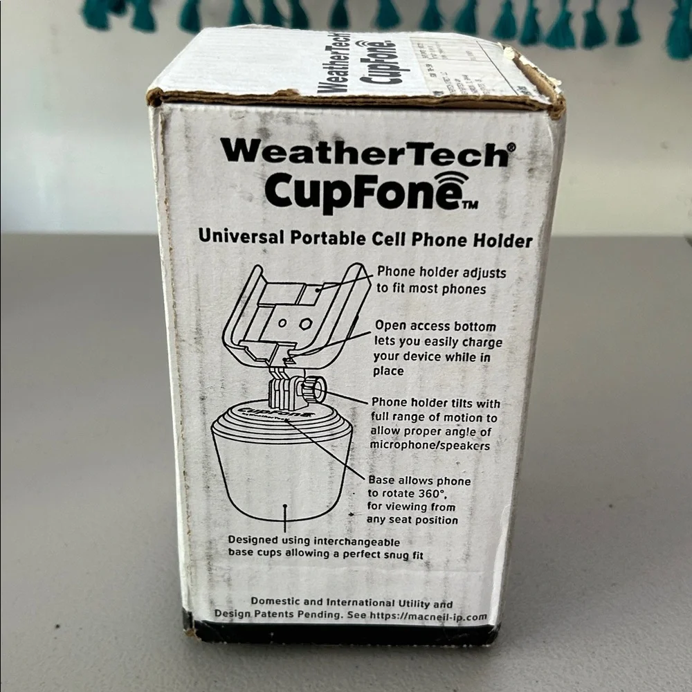 WeatherTech CupFone Car Cup Holder Phone Mount - Black